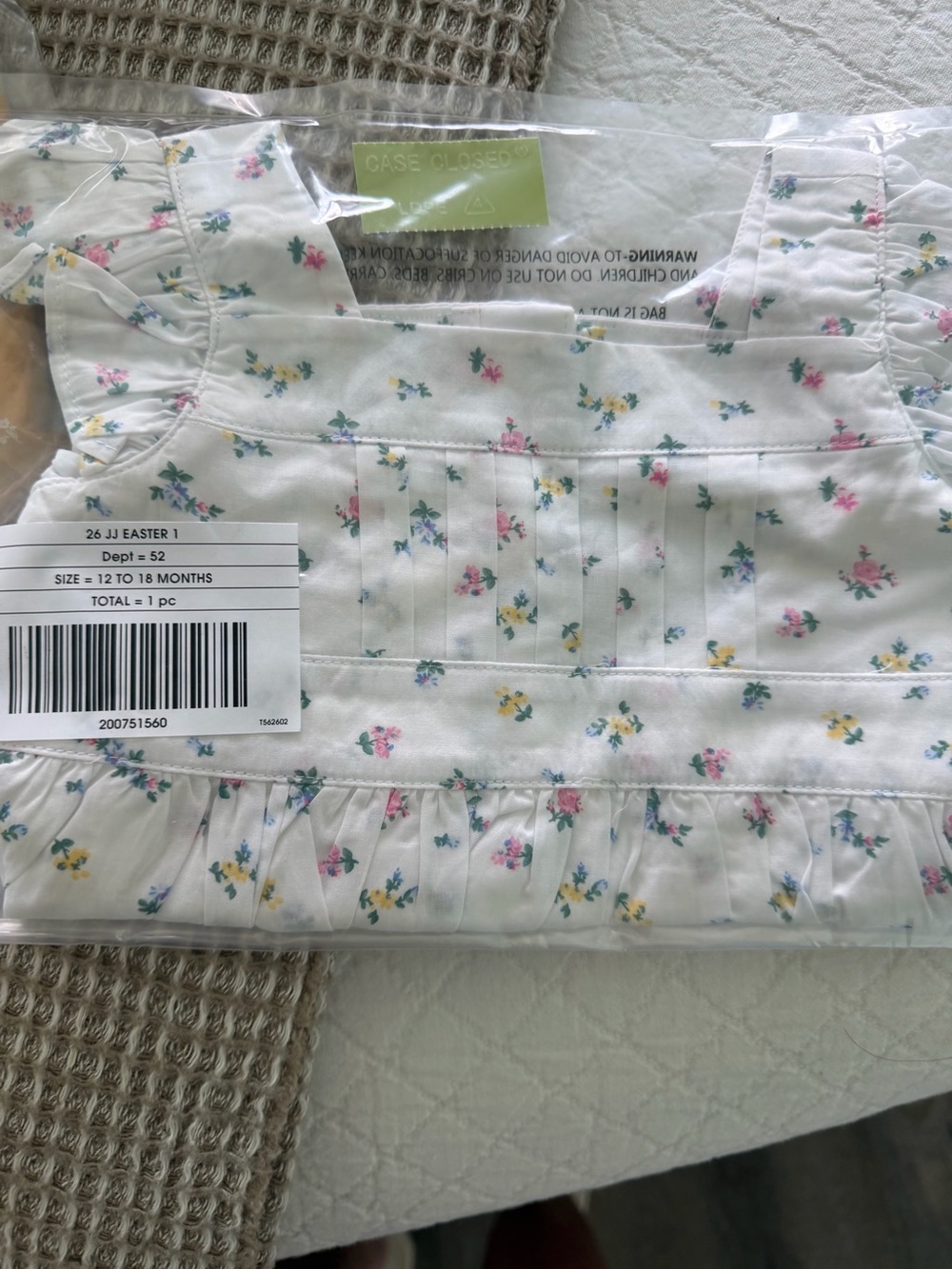 Janie and Jack girls Flowers floral puff sleeve peplum top NWT size 12-18 month